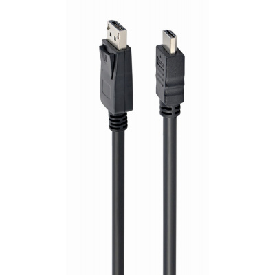GEM Gembird CC-DP-HDMI-3M kabel DisplayPort na HDMI (ne obousměrný), 3m, černý