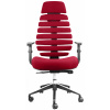 Mercury kancelářská židle FISH BONES PDH, černý plast, 26-68 červená, 3D područky