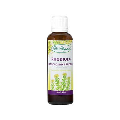 DR. POPOV Rhodiola (Rozchodnice růžová) bylinné kapky 50 ml