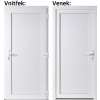 Soft Vchodové dveře plastové Emily bílé 88x198 cm, pravé