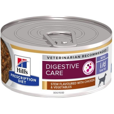 Hill's Prescription Diet Canine Stew i/d Low Fat s kuřetem, rýžou a zeleninou Mini - konzerva 156g