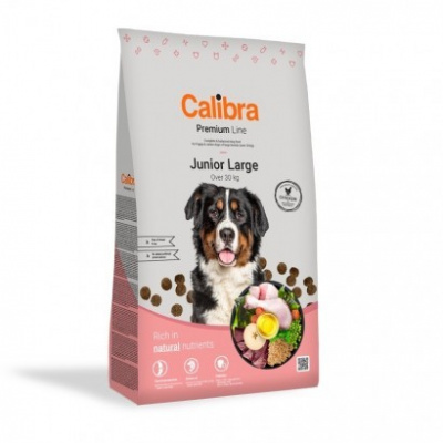 CALIBRA Dog Premium Line Puppy&Junior Large pro mladé psy velkých a obřích plemen NEW 12kg