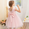 Princeznovské šaty s mašlí - světle růžová , 28 x 65 cm