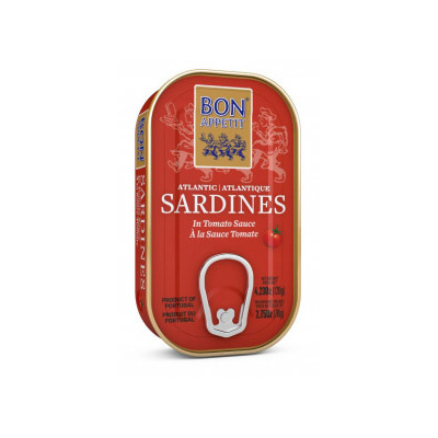 Sardinky v rajčatové omáčce, Bon Appetit, 120g
