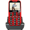 Mobilní telefon Evolveo EasyPhone XD pro seniory - červený