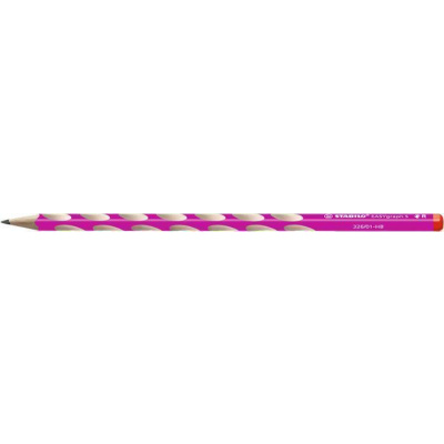 Grafitová tužka "EASYgraph", růžová, HB, tenká, pro praváky, STABILO