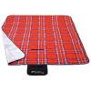Spokey PICNIC TARTAN - Pikniková deka s popruhem - 150 x 180 cm - červené káro