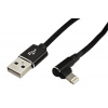 InLine USB kabel pro Apple s lomeným konektorem Lightning, černý, 1m (31331B) - 11.42.9040
