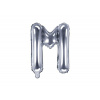 Balón foliový písmeno "M", 35 cm, stříbrný (NELZE PLNIT HELIEM) - PartyDeco