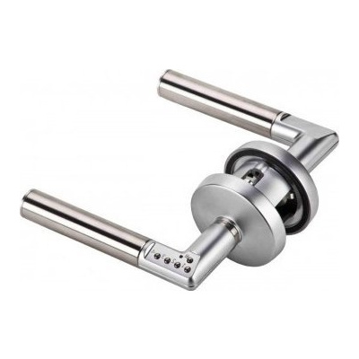 Mul-T-Lock AA000225 CODE IT _L rosette Elektronická dveřní klika kodovací rozetová L, satin - LEVÁ