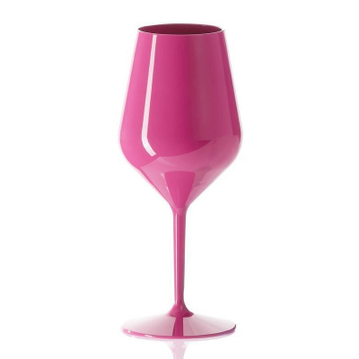 Nerozbitná sklenice na víno 470ml (1ks) Růžová