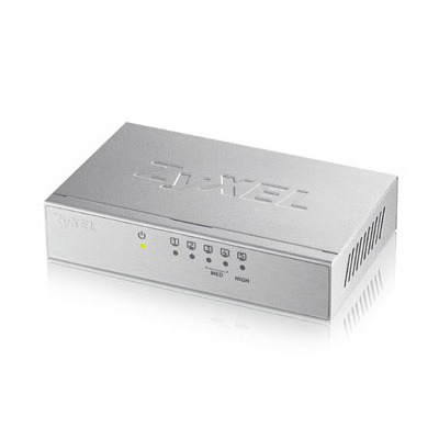 ZyXEL GS-105B 5-port 10/100/1000Mbps Gigabit Ethernet switch, desktop, metal housing GS-105BV3-EU0101F