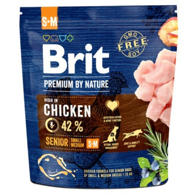 Brit Premium by Nature Senior S+M 1 kg