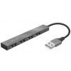 Trust Halyx Aluminium 4-Port Mini USB Hub (23786) USB hub