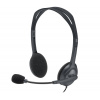 Logitech Headset Stereo H111/ drátová sluchátka + mikrofon/ 3,5 mm jack/ šedá