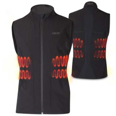Vyhřívaná vesta Lenz Set of heat vest 1.0 women + lithium pack rcB/1800, Velikost: 38