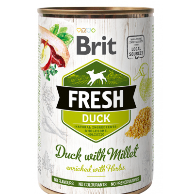 BRIT Dog Fresh Duck with Millet 400g
