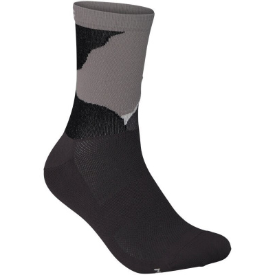 cyklistické ponožky POC Essential Print Sock - Color Splashes Multi Sylvanite Grey vel. S (36-38)
