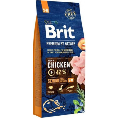 Brit Premium Dog by Nature Senior S+M 15kg