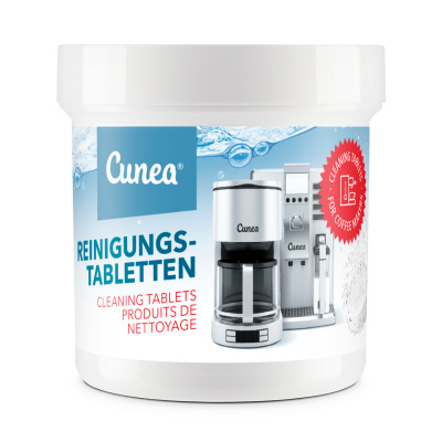 Cunea® Čistící tablety pro kávovary a espresso stroje kompatibilní s Jura, Delonghi, Bosch, Siemens, Saeco a mnoho dalších.