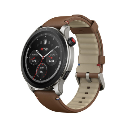 Amazfit GTR 4/Vintage Brown Leather/Elegant Band/Brown