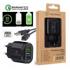 TopTechnology TACCHAR3.0 USB 3,4A 30W 230V - neoriginální nabíječka se třemi sloty, pro mobilní telefony SONY
