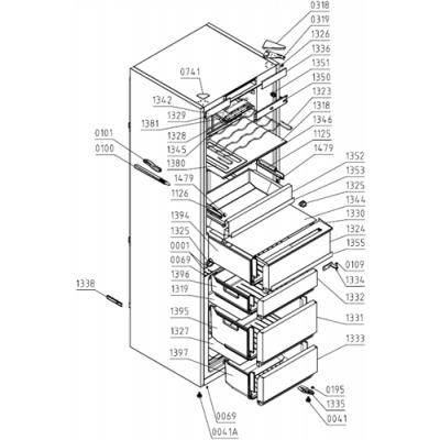 Gorenje 516052 originální horní zásuvka lednice