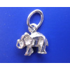 Přívěsek slon malý plastický Z147, Materiál: Bílé zlato, ryzost 585/1000