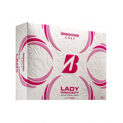 Golfové míčky Bridgestone Lady Precept Pink (12ks) Růžová Dámské