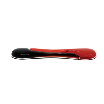 Kensington Crystal Wristres, gelová opěrka před klávesnici, černo-červená - KENSINGTON Duo Gel Wristrest Wave, 62398, červeno-černá (red-black)