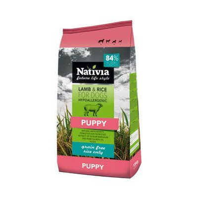 Nativia s.r.o. Nativia Dog Puppy Lamb&Rice 3kg