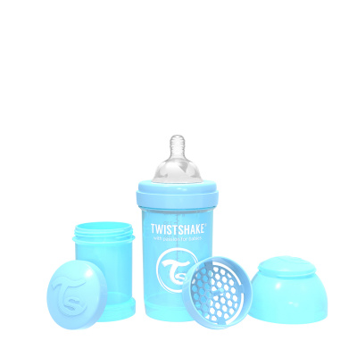 Twistshake - Kojenecká láhev Anti-Colic 180ml Pastelově modrá
