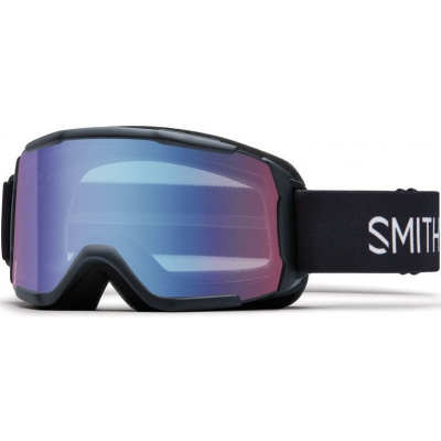 Smith Daredevil - Shiny Black/Blue Sensor Mirror Antifog