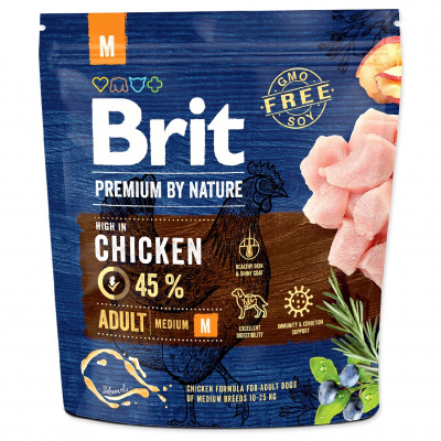 BRIT Premium by Nature Adult M Hm: 1,0 kg