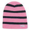 pánská čepice NEFF DAILY STRIPE BEANIE/PINK BLACK