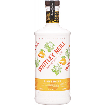 Whitley Neill Mango & Lime Gin 43% 0,7l (holá láhev)
