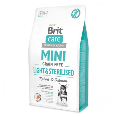 Brit Care Mini Grain-free Light & Sterilised Rabbit & Salmon 7 kg