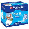 CD médium Verbatim CD-R80 700MB 10ks CD médium, 700MB, DLP, 52x, 80min, printable, jewel, 10pack 43325