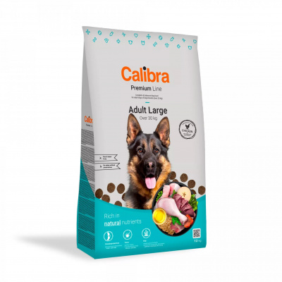 Calibra Dog Premium Line Adult 12kg (kompletní suché krmivo pro dospělé psy nad 30 kg.)