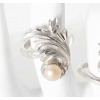 Klára Bílá Jewellery Dámský větší stříbrný prsten Barok s perlou 64 (20,4mm)