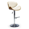 Rauman Barová židle Menlo, krémová / přírodní dřevo