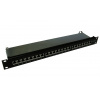 XtendLan XL-PP19-24C6AS-AM Patch panel, 19'', 24 portů, Cat6a, stíněný, celokovový kryt, AWG 22-26, TIA/EIA 568B.2-10 kategorie 6A XL-PP19-24C6AS-AM