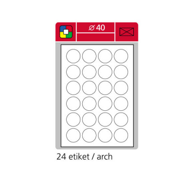 samolepici kulate etikety 40 mm – Heureka.cz