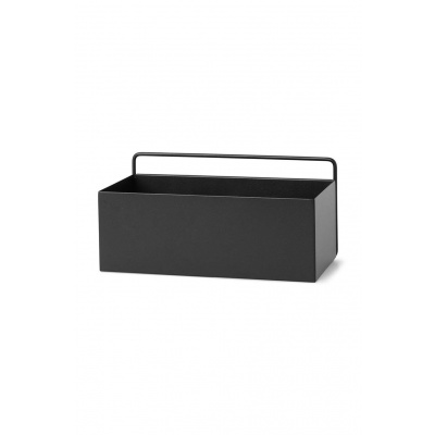 Nástěnný květináč ferm LIVING Wall Box Rectangle 3348 černá