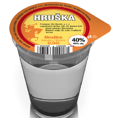Hruška Old Herold Panák 40% 0,04l (holá láhev)