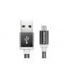 ADATA Micro USB kabel pletený 1m černý - AMUCAL-100CMK-CBK