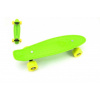 Teddies Skateboard - pennyboard 43 cm, nosnost 60 kg zelená, žlutá kola