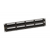 19\&quot; patch panel Solarix 48 x RJ45 CAT6 UTP 350 MHz černý 2U SX48-6-UTP-BK (24200048)