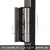 Doraz zámku LOCINOX SAKL | pro hranatý profil 40-60 mm | antracitová šedá RAL 7016