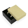 S4U Dárková krabička na snubní prsteny zlatá/černá KR0069-GD